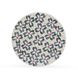 Lorna Aqua and White Accent Stool