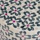Lorna Aqua and White Accent Stool