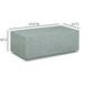 Earl Light Blue Rectangular Coffee Table