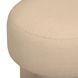 Masha Yellow and White Performance Fabric Upholstered Accent Stool