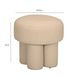 Masha Yellow and White Performance Fabric Upholstered Accent Stool