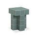 Alma Green Square Outdoor Concrete Top Side Table