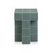 Alma Green Square Outdoor Concrete Top Side Table