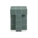 Alma Green Square Outdoor Concrete Top Side Table