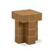 Alma Orange Square Outdoor Concrete Top Side Table
