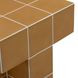 Alma Orange Square Outdoor Concrete Top Side Table