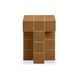 Alma Orange Square Outdoor Concrete Top Side Table