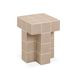 Alma Taupe Square Outdoor Concrete Top Side Table