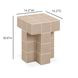 Alma Taupe Square Outdoor Concrete Top Side Table