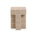 Alma Taupe Square Outdoor Concrete Top Side Table