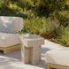 Alma Taupe Square Outdoor Concrete Top Side Table