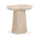 Zaya Rose Marble Round Concrete Top Side Table