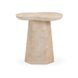 Zaya Rose Marble Round Concrete Top Side Table