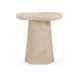 Zaya Rose Marble Round Concrete Top Side Table