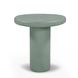 Jade Green Round Outdoor Concrete Top Occassional Table Set