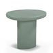 Jade Green Free Form Outdoor Concrete Top Side Table