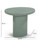 Jade Green Free Form Outdoor Concrete Top Side Table