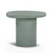 Jade Green Free Form Outdoor Concrete Top Side Table