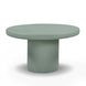 Jade Green Round Outdoor Concrete Top Medium Coffee Table