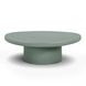 Jade Green Round Outdoor Concrete Top Occassional Table Set