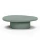 Jade Green Round Outdoor Concrete Top Occassional Table Set
