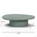 Jade Green Round Outdoor Concrete Top Large Coffee Table