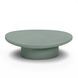 Jade Green Round Outdoor Concrete Top Occassional Table Set