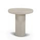Jade Cream Round Outdoor Concrete Top Occassional Table Set