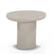 Jade Cream Round Outdoor Concrete Top Occassional Table Set