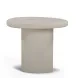 Jade Cream Free Form Outdoor Concrete Top Side Table