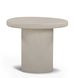 Jade Cream Round Outdoor Concrete Top Occassional Table Set