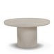 Jade Cream Round Outdoor Concrete Top Medium Coffee Table