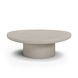Jade Cream Round Outdoor Concrete Top Large Coffee Table