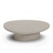 Jade Cream Round Outdoor Concrete Top Large Coffee Table