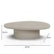 Jade Cream Round Outdoor Concrete Top Large Coffee Table