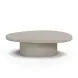 Jade Cream Round Outdoor Concrete Top Large Coffee Table