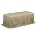 Shag Me Distressed Tan Upholstered Accent Bench