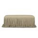 Shag Me Distressed Tan Upholstered Accent Bench