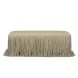 Shag Me Distressed Tan Upholstered Accent Bench