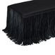 Shag Me Black Upholstered Accent Bench