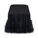 Shag Me Black Upholstered Accent Bench