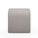 Desi Taupe Performance Fabric Upholstered Square Ottoman