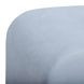 Desi Light Blue Performance Fabric Upholstered Square Ottoman