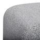 Desi Black and White Performance Fabric Upholstered Square Ottoman