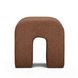 Desi Red Performance Fabric Upholstered Square Ottoman