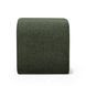 Desi Green Performance Fabric Upholstered Square Ottoman