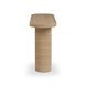 Darcy Faux Travertine Oval Outdoor Concrete Top Console Table