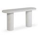 Darcy White Oval Outdoor Concrete Top Console Table