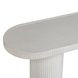 Darcy White Oval Outdoor Concrete Top Console Table