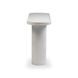 Darcy White Oval Outdoor Concrete Top Console Table